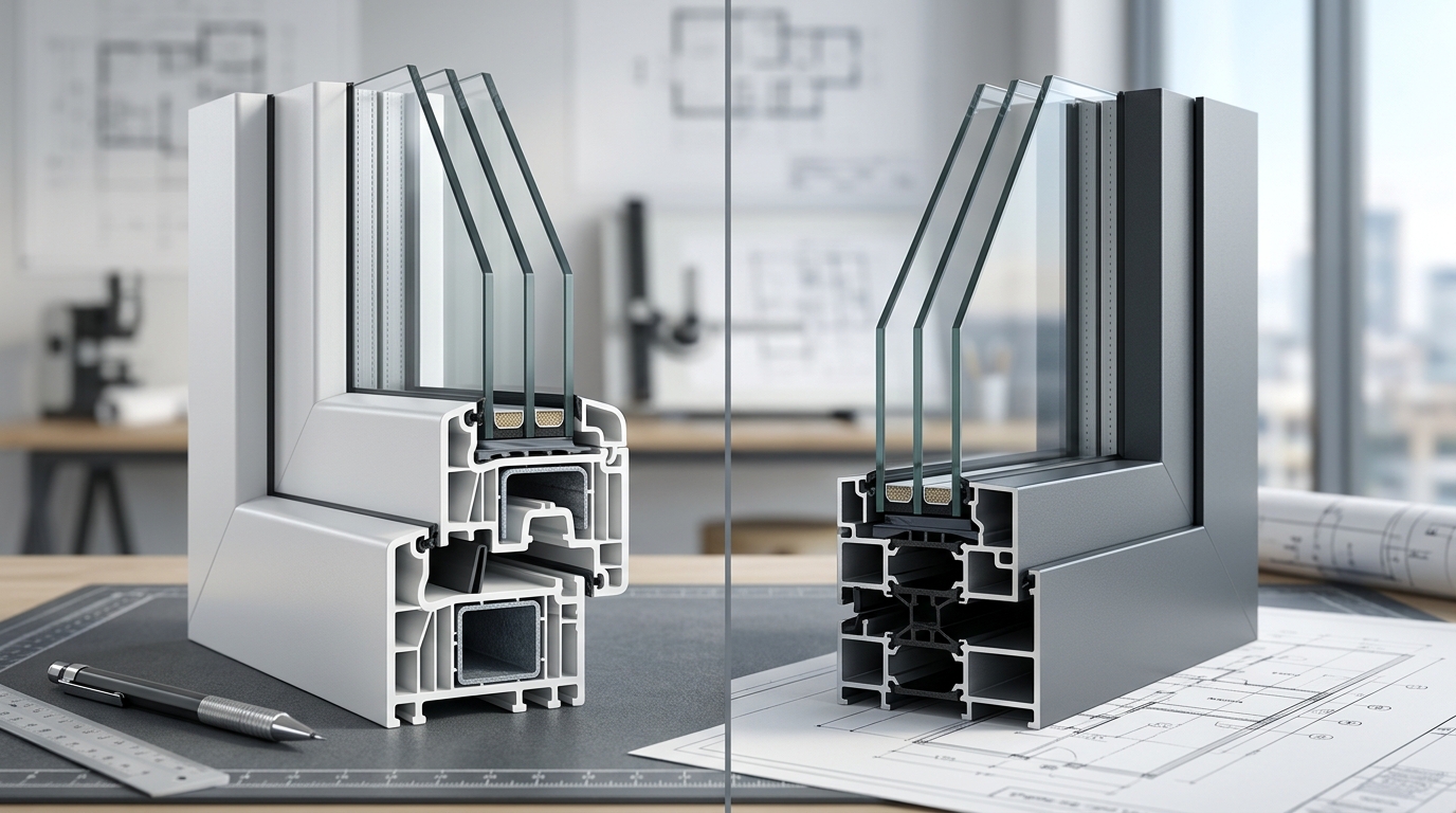 Aluminum vs PVC Window Systems Comparison: Architectural & Engineering Guide