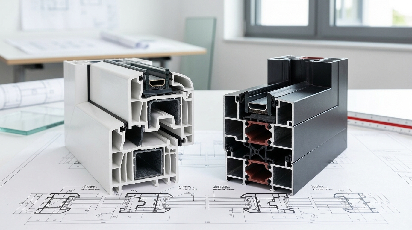 PVC vs Aluminum Window Profile Comparison: Architectural & Engineering Guide